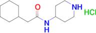 2-Cyclohexyl-N-(piperidin-4-yl)acetamide hydrochloride