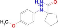 1-[(4-methoxyphenyl)amino]cyclopentane-1-carboxamide