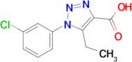 1-(3-Chlorophenyl)-5-ethyl-1h-1,2,3-triazole-4-carboxylic acid