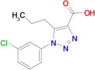 1-(3-Chlorophenyl)-5-propyl-1h-1,2,3-triazole-4-carboxylic acid