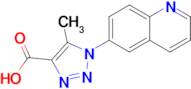 5-Methyl-1-(quinolin-6-yl)-1h-1,2,3-triazole-4-carboxylic acid