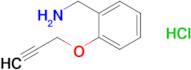 [2-(prop-2-yn-1-yloxy)phenyl]methanamine hydrochloride