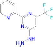 4-Hydrazinyl-2-(pyridin-2-yl)-6-(trifluoromethyl)pyrimidine