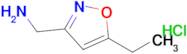 (5-Ethyl-1,2-oxazol-3-yl)methanamine hydrochloride
