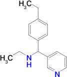 Ethyl[(4-ethylphenyl)(pyridin-3-yl)methyl]amine