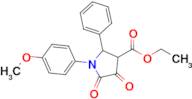 Ethyl 1-(4-methoxyphenyl)-4,5-dioxo-2-phenylpyrrolidine-3-carboxylate