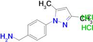 [4-(3,5-dimethyl-1h-pyrazol-1-yl)phenyl]methanamine dihydrochloride