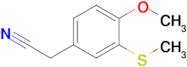 2-[4-methoxy-3-(methylsulfanyl)phenyl]acetonitrile