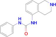 3-Phenyl-1-(1,2,3,4-tetrahydroisoquinolin-5-yl)urea