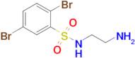 n-(2-Aminoethyl)-2,5-dibromobenzene-1-sulfonamide