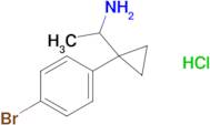 1-[1-(4-bromophenyl)cyclopropyl]ethan-1-amine hydrochloride