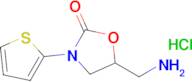 5-(Aminomethyl)-3-(thiophen-2-yl)-1,3-oxazolidin-2-one hydrochloride