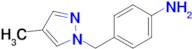 4-[(4-methyl-1h-pyrazol-1-yl)methyl]aniline