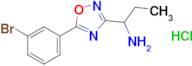 1-[5-(3-bromophenyl)-1,2,4-oxadiazol-3-yl]propan-1-amine hydrochloride