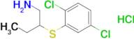 2-[(1-aminobutan-2-yl)sulfanyl]-1,4-dichlorobenzene hydrochloride