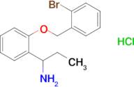 1-{2-[(2-bromophenyl)methoxy]phenyl}propan-1-amine hydrochloride