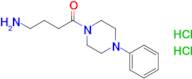 4-Amino-1-(4-phenylpiperazin-1-yl)butan-1-one dihydrochloride