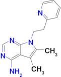 5,6-dimethyl-7-[2-(pyridin-2-yl)ethyl]-7H-pyrrolo[2,3-d]pyrimidin-4-amine