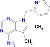 5,6-dimethyl-7-[(pyridin-2-yl)methyl]-7H-pyrrolo[2,3-d]pyrimidin-4-amine