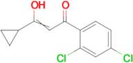 3-cyclopropyl-1-(2,4-dichlorophenyl)-3-hydroxyprop-2-en-1-one