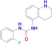 3-(2-Fluorophenyl)-1-(1,2,3,4-tetrahydroquinolin-5-yl)urea