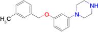 1-{3-[(3-methylphenyl)methoxy]phenyl}piperazine