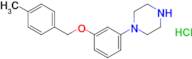 1-{3-[(4-methylphenyl)methoxy]phenyl}piperazine hydrochloride