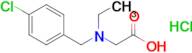 2-{[(4-chlorophenyl)methyl](ethyl)amino}acetic acid hydrochloride