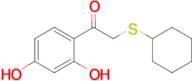 2-(Cyclohexylsulfanyl)-1-(2,4-dihydroxyphenyl)ethan-1-one