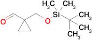 1-{[(tert-butyldimethylsilyl)oxy]methyl}cyclopropane-1-carbaldehyde