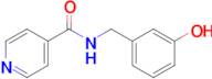 n-[(3-hydroxyphenyl)methyl]pyridine-4-carboxamide