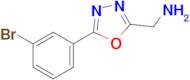 [5-(3-bromophenyl)-1,3,4-oxadiazol-2-yl]methanamine
