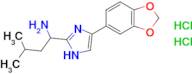 1-[4-(1,3-dioxaindan-5-yl)-1h-imidazol-2-yl]-3-methylbutan-1-amine dihydrochloride
