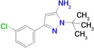 1-Tert-butyl-3-(3-chlorophenyl)-1h-pyrazol-5-amine