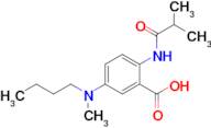 5-[butyl(methyl)amino]-2-(2-methylpropanamido)benzoic acid