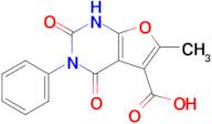 6-Methyl-2,4-dioxo-3-phenyl-1h,2h,3h,4h-furo[2,3-d]pyrimidine-5-carboxylic acid