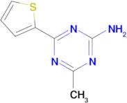 4-Methyl-6-(thiophen-2-yl)-1,3,5-triazin-2-amine