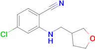 4-Chloro-2-[(oxolan-3-ylmethyl)amino]benzonitrile