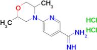 6-(2,5-Dimethylmorpholin-4-yl)pyridine-3-carboximidamide dihydrochloride