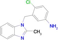 4-Chloro-3-[(2-methyl-1h-1,3-benzodiazol-1-yl)methyl]aniline