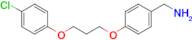 {4-[3-(4-chlorophenoxy)propoxy]phenyl}methanamine