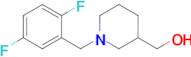 {1-[(2,5-difluorophenyl)methyl]piperidin-3-yl}methanol