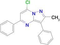 7-Chloro-2-methyl-3,5-diphenylpyrazolo[1,5-a]pyrimidine