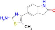 5-(2-Amino-5-methyl-1,3-thiazol-4-yl)-2,3-dihydro-1h-indol-2-one