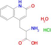 2-Amino-3-(2-oxo-1,2-dihydroquinolin-4-yl)propanoic acid hydrate hydrochloride