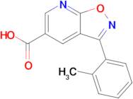 3-(2-Methylphenyl)-[1,2]oxazolo[5,4-b]pyridine-5-carboxylic acid