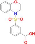 3-(3,4-Dihydro-2h-1,4-benzoxazine-4-sulfonyl)benzoic acid