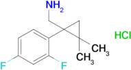 [1-(2,4-difluorophenyl)-2,2-dimethylcyclopropyl]methanamine hydrochloride