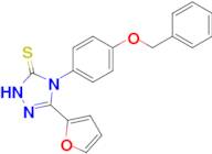 4-[4-(benzyloxy)phenyl]-3-(furan-2-yl)-4,5-dihydro-1H-1,2,4-triazole-5-thione