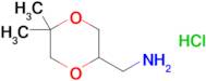 (5,5-Dimethyl-1,4-dioxan-2-yl)methanamine hydrochloride